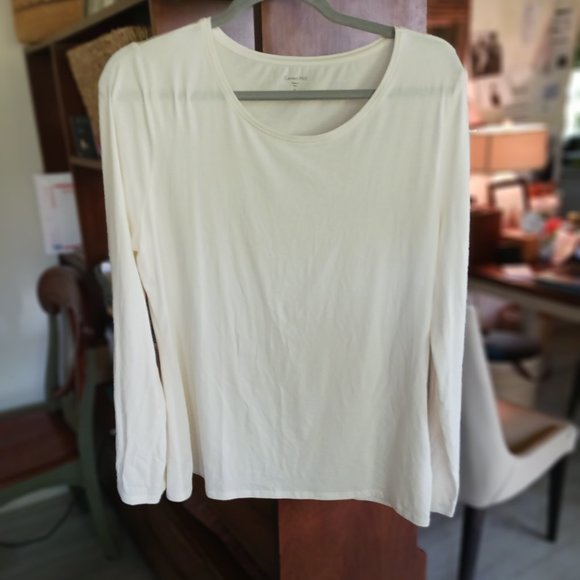 WOMENS TOP ORGANIC PIMA COTTON GARNET HILL XL LIGHTWEIGHT LAYERING T SHIRT - Picture 1 of 2